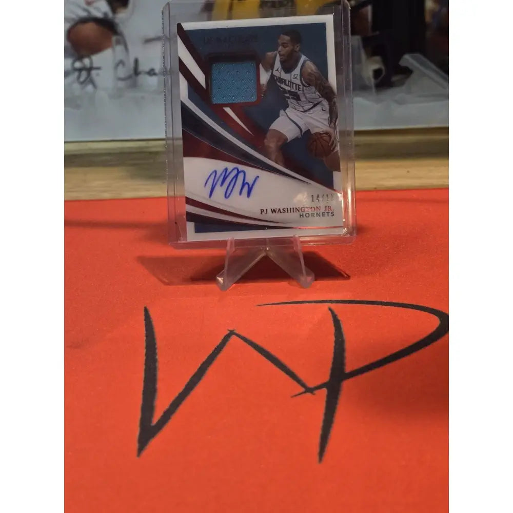 2020 Immaculate PJ Washington Patch AUTO /15