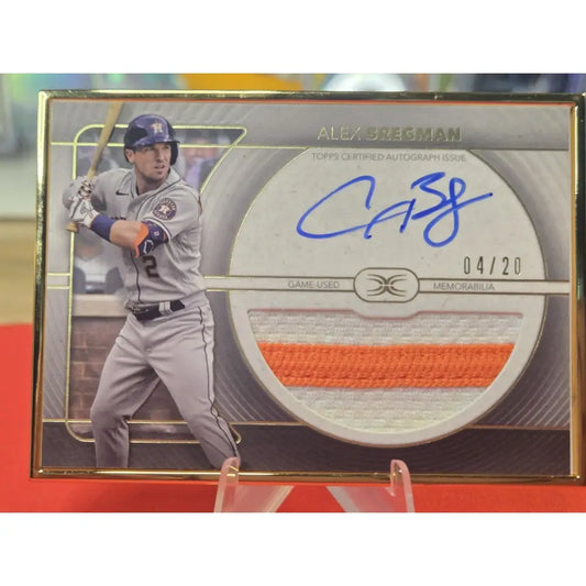 2021 Topps Definitive Collection Framed Autographed Patch Collection Alex...