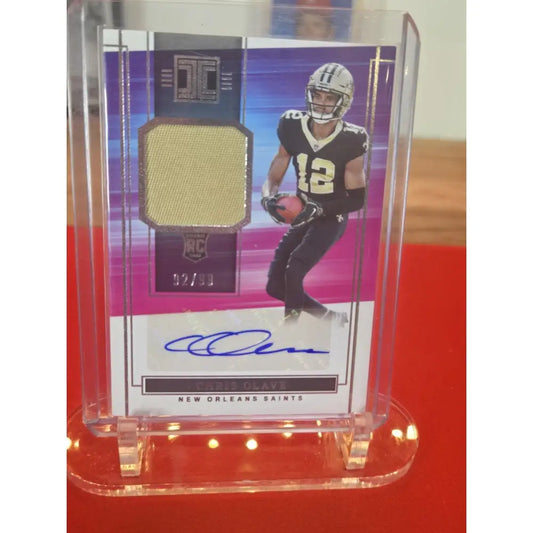 2022 Panini Impeccable Rookie Patch Autographs Chris Olave #RPA COL /99...