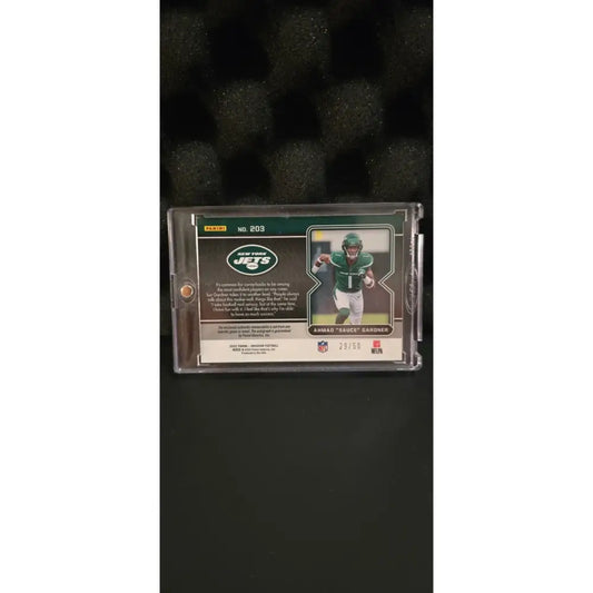 2022 Panini Obsidian Ahmad Sauce Gardner RPA Green /50