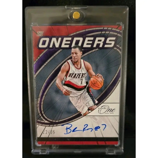 A Panini One and One Autographed Basketball Card of Ben McLemore.