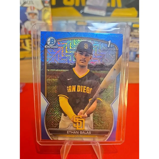2023 Bowman Chrome Prospects Ethan Salas #BCP 171 Blue Mojo Refractor /150...