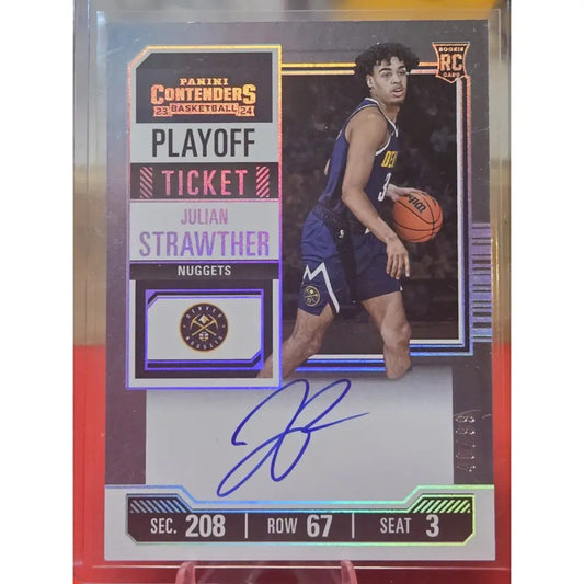 2023 Contenders Optic Playoff Ticket Julian Strawther /99