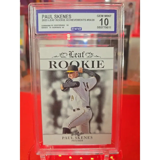 Graded baseball rookie card of Paul Skenes.