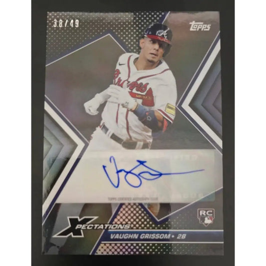 2023 Topps Xpectations Iridescent Foil /49 Vaughn Grissom #XA VG Rookie Auto RC