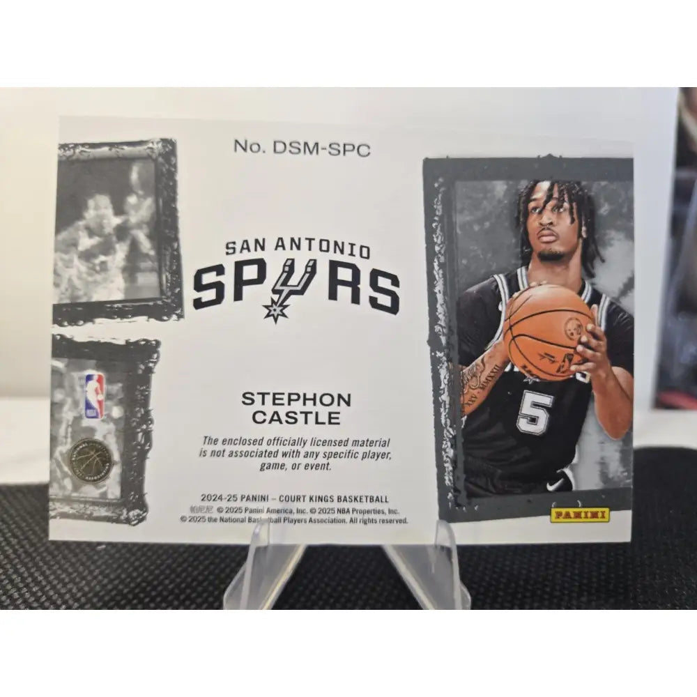 2024 25 Court Kings Stephon Castle RC Debut Showcase Memorabilia Tri Color Patch