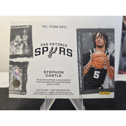 2024 25 Court Kings Stephon Castle RC Debut Showcase Memorabilia Tri Color Patch