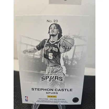 2024 25 Panini Court Kings Stephon Castle RC Rookie Spurs Works in Progress