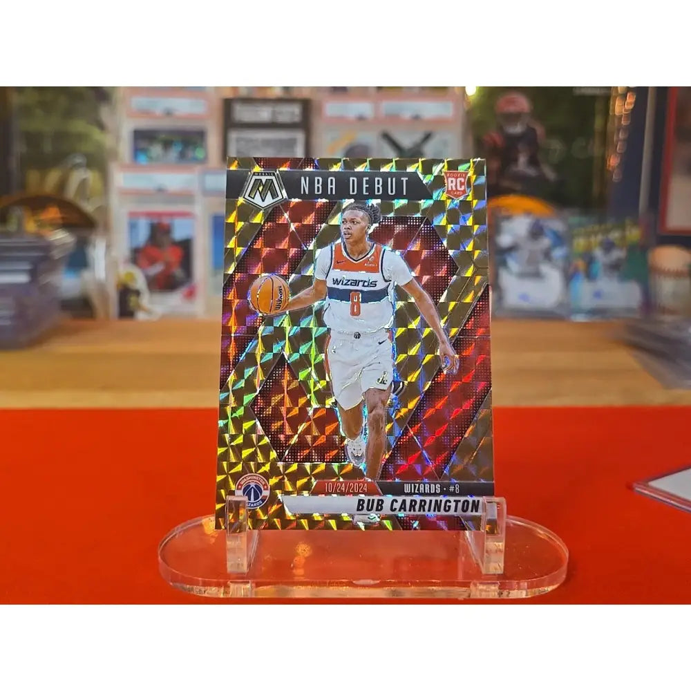2024 25 Panini Mosaic NBA Debut Bub Carrington #259 Bronze Mosaic Prizm /75...