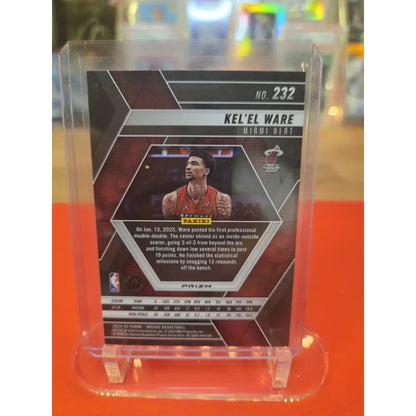 2024 25 Panini Mosaic Rookies Kel’el Ware #232 Silver Prizm (RC)