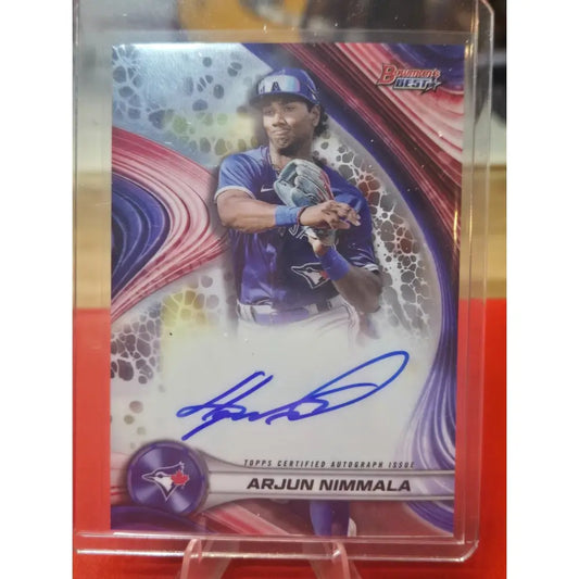 2024 Bowman’s Best Best of 2024 Autographs Arjun Nimmala #B24 AN (AU RC)