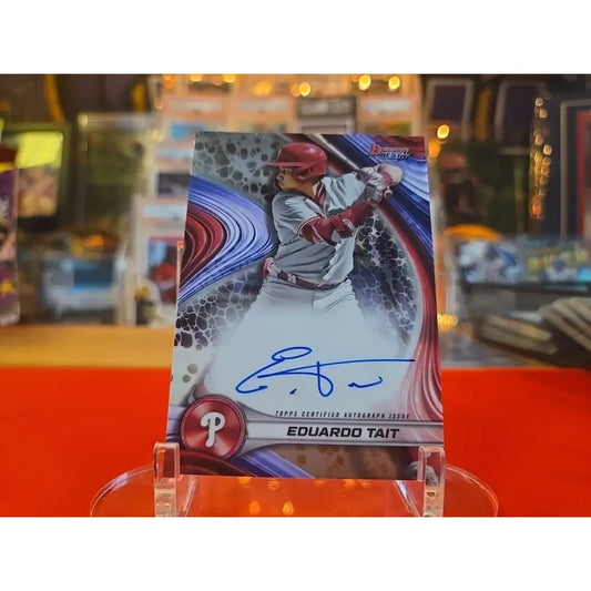 2024 Bowman’s Best Best of 2024 Autographs Eduardo Tait #B24 ET Refractor (AU,