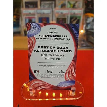 2024 Bowman’s Best Best of 2024 Autographs Yohandy Morales #B24 YM...