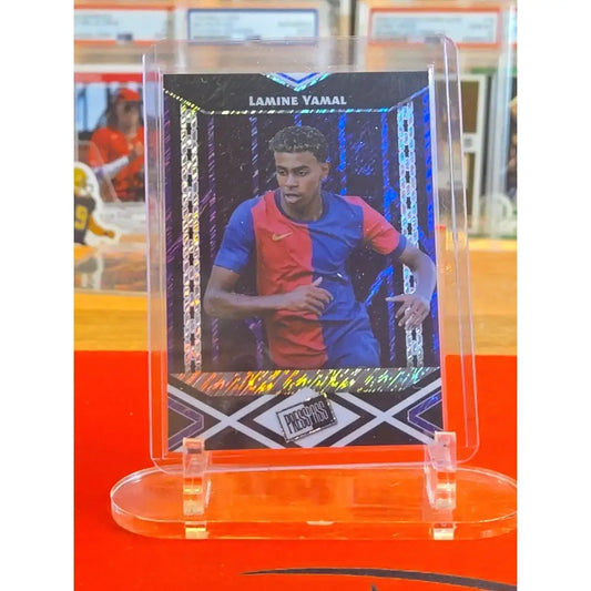 2024 Leaf Collective Promotional Press Pass Lamine Yamal #PPB 4 Purple Shimmer