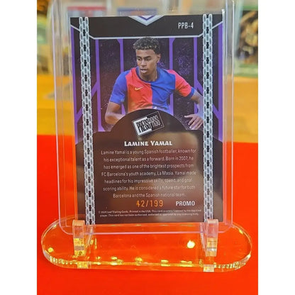 2024 Leaf Collective Promotional Press Pass Lamine Yamal #PPB 4 Purple Shimmer