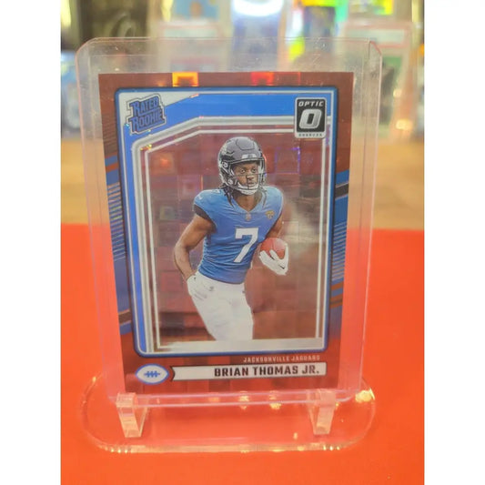 2024 Panini Donruss Rated Rookie Brian Thomas Jr. #313 Optic Preview Red...