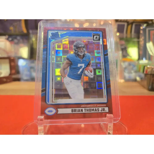 2024 Panini Donruss Rated Rookie Brian Thomas Jr. #313 Optic Preview Red...