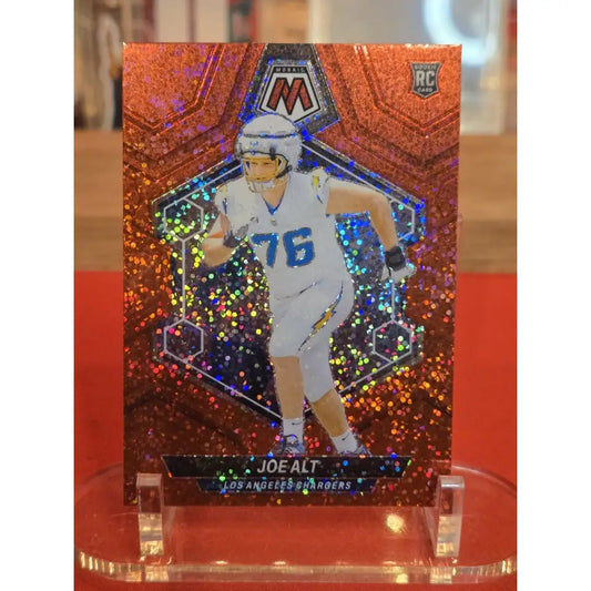 2024 Panini Mosaic Rookies Joe Alt #305 Red Sparkle Prizm (RC) Football Card