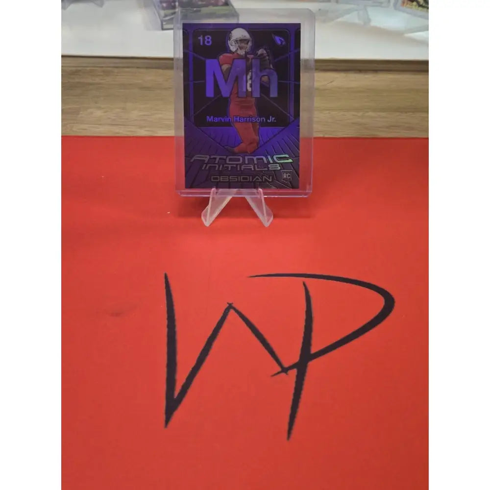 2024 Panini Obsidian Atomic Initials Marvin Harrison Jr. #17 Purple /50 (RC)
