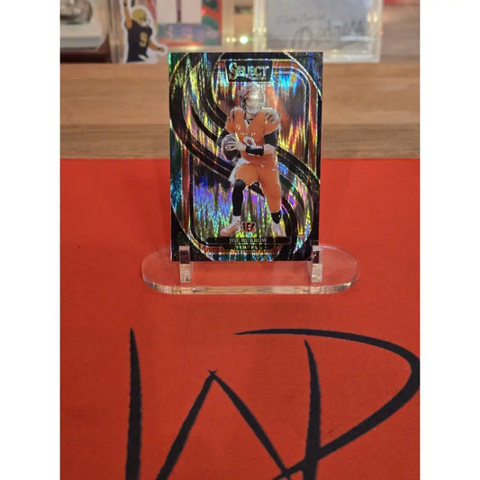 2024 Panini Select Premier Level Joe Burrow #127 Black & Green Shock Prizm Football Card