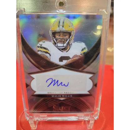 2024 Panini Select Select Signatures Malik Willis #SSP 3 Silver Prizm (AU)