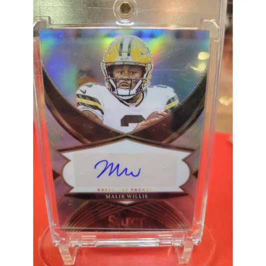 2024 Panini Select Select Signatures Malik Willis #SSP 3 Silver Prizm (AU)