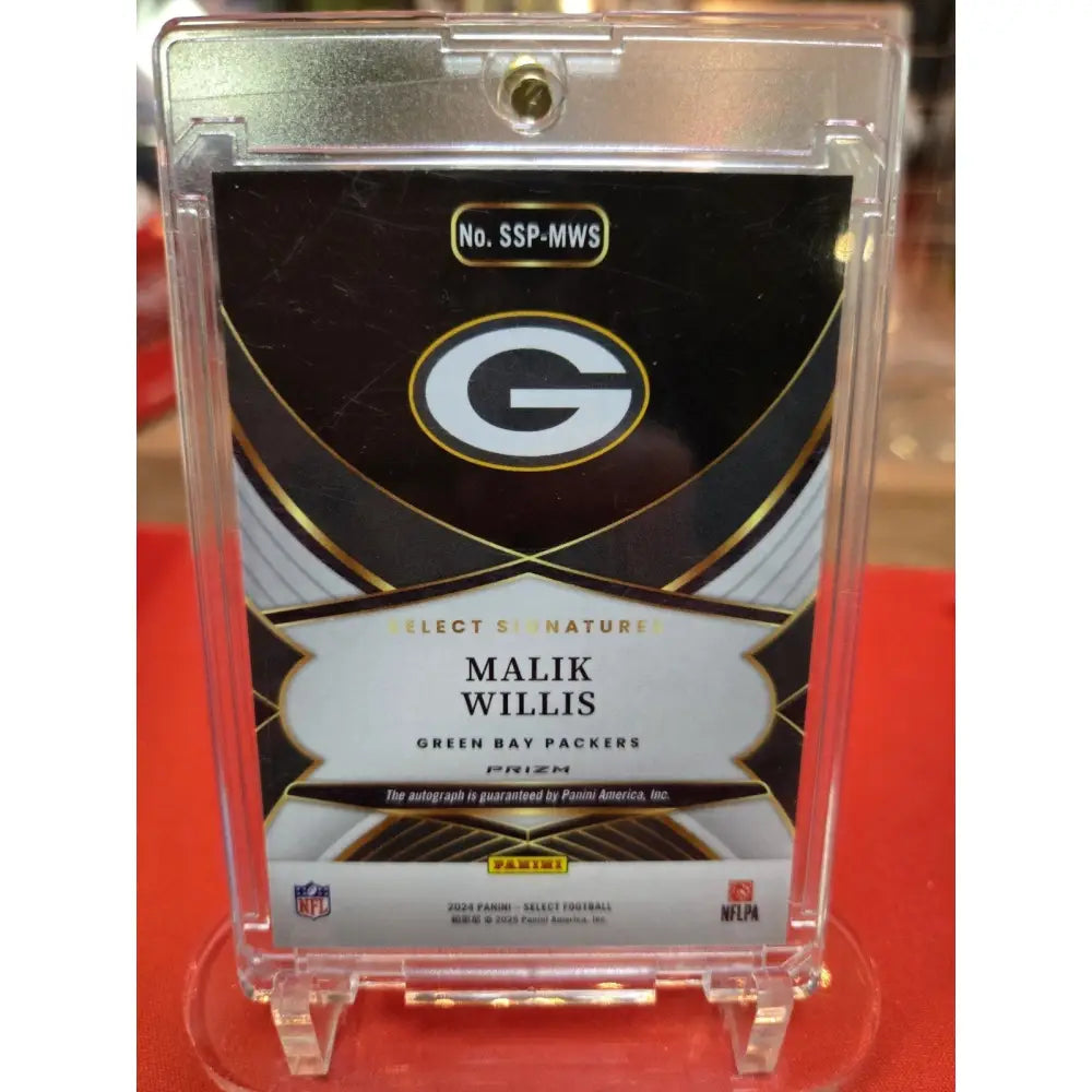 2024 Panini Select Select Signatures Malik Willis #SSP 3 Silver Prizm (AU)