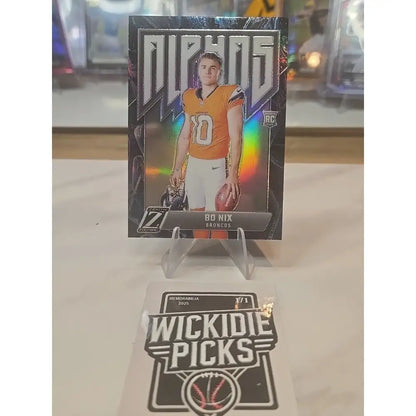 2024 Panini Zenith Football Bo Nix #4 Rookie Alphas Short Print Broncos