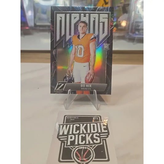 2024 Panini Zenith Football Bo Nix #4 Rookie Alphas Short Print Broncos