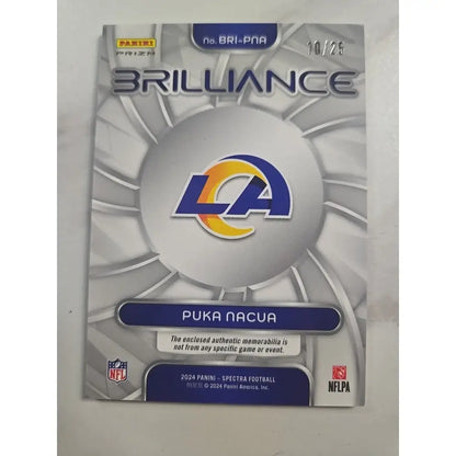 2024 Spectra Brilliance Puka Nakua /25