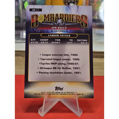 2024 Topps Finest Bombardiers Jim Kelly Case Hit