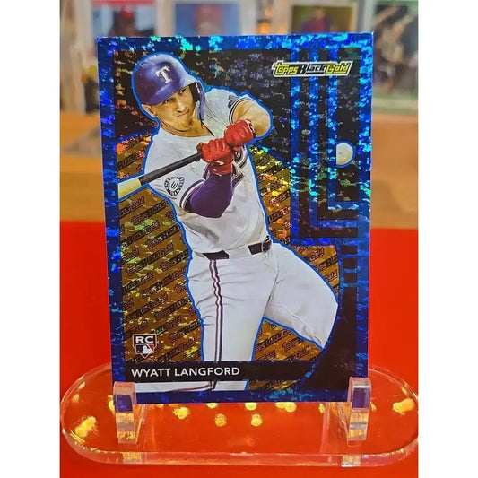 2024 Topps Update Series Topps Black Gold Wyatt Langford #BG 10 Blue (RC)