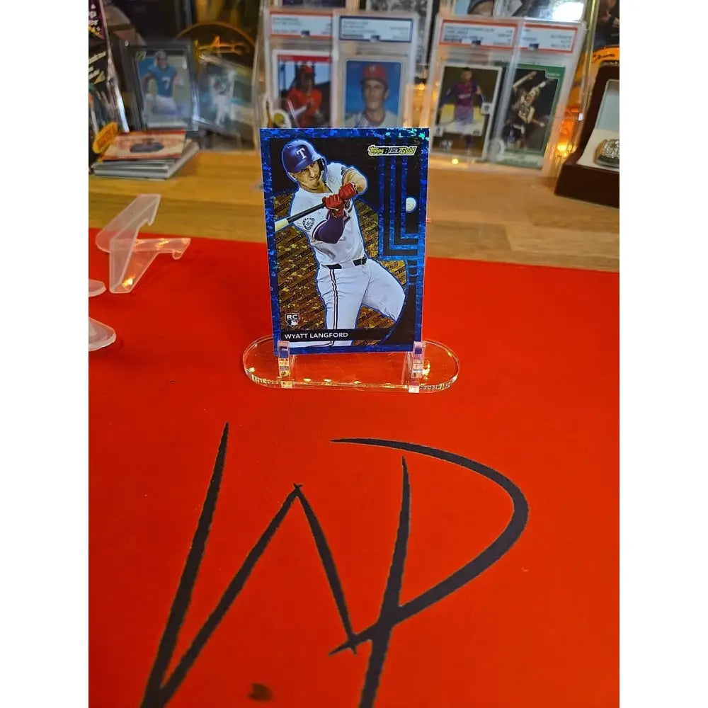 2024 Topps Update Series Topps Black Gold Wyatt Langford #BG 10 Blue (RC)