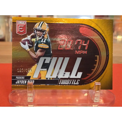 2025 Donruss Elite Full Throttle Jayden Reed /199 Packers Football Card