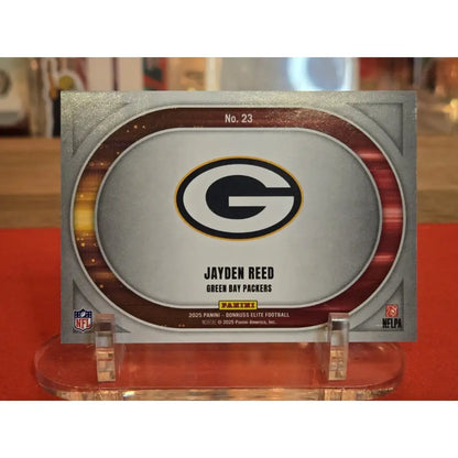 2025 Donruss Elite Full Throttle Jayden Reed /199 Packers Football Card
