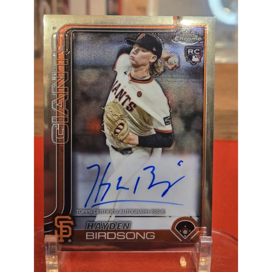 2025 Topps Chrome Hayden Birdsong Auto Rookie Rc Giants RA H8 Baseball Card