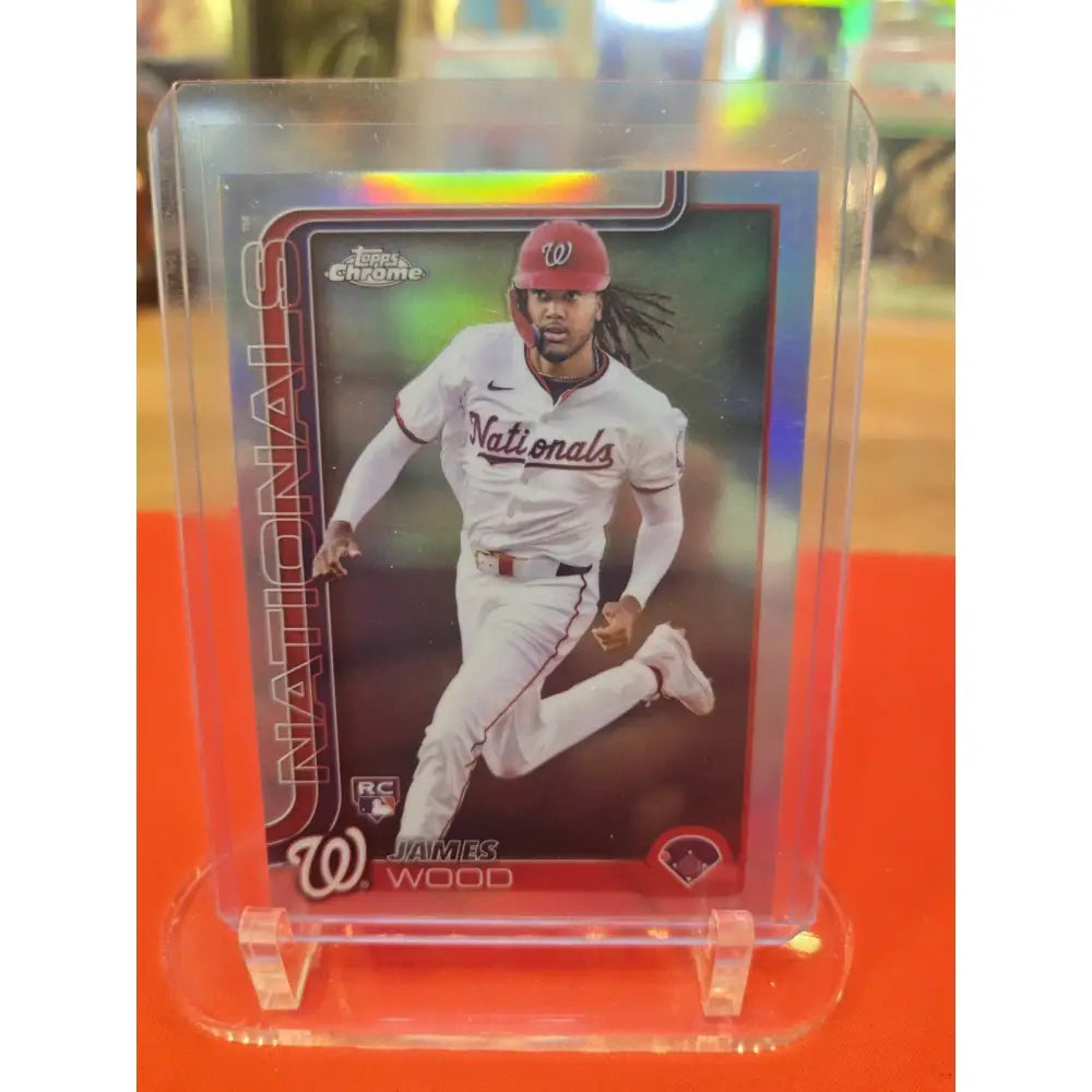 2025 Topps Chrome Refractor James Wood RC #132