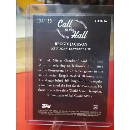 2025 Topps Series 1 Call to the Hall Reggie Jackson #CTH 16 Blue Foil /150