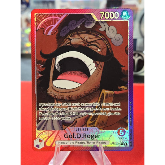 One Piece Gol. D. Roger Alternate Art Carrying on His Will Foil OP13-003