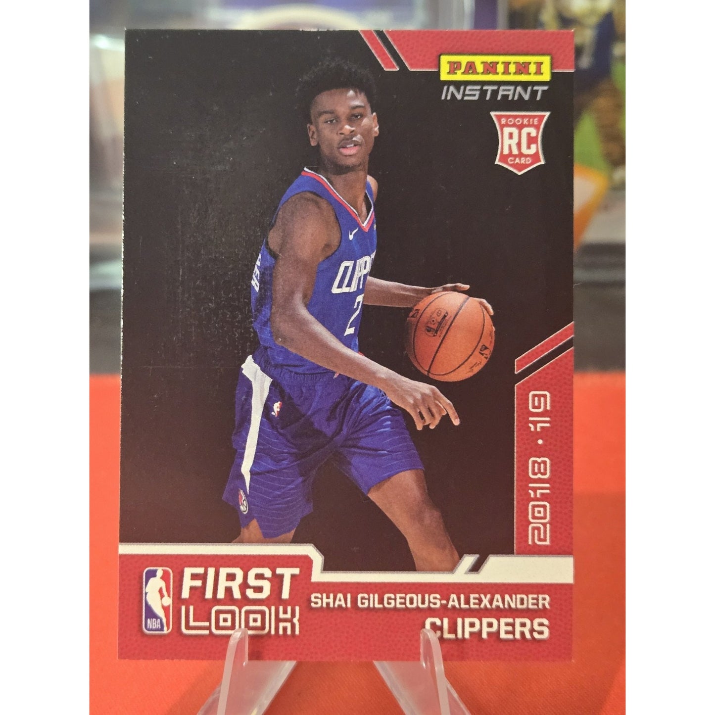 Shai Gilgeous-Alexander Rare 1 Of 76 Rc 2018-19 Panini Instant First Look FI-11
