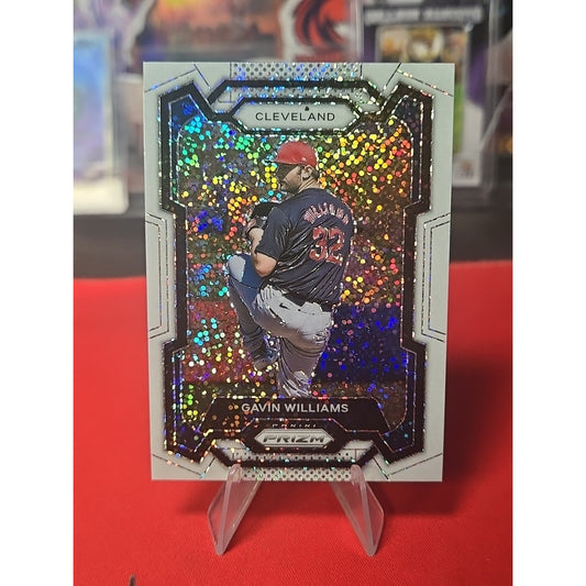 2024 Panini Prizm White Sparkle Prizm Gavin Williams #268 11yh