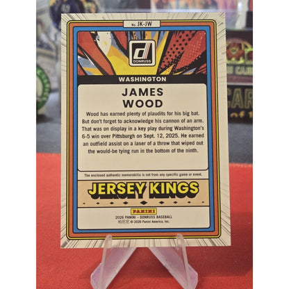 James Wood Jersey /10 Gold Donruss 2026 Nationals Jersey Kings