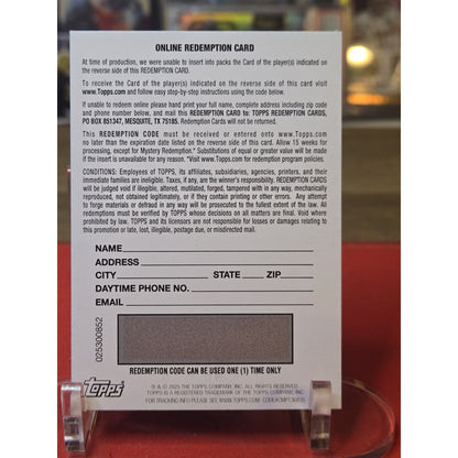 Marcelo Mayer Auto Relic Glitter 2025 Topps Baseball Holiday Mega