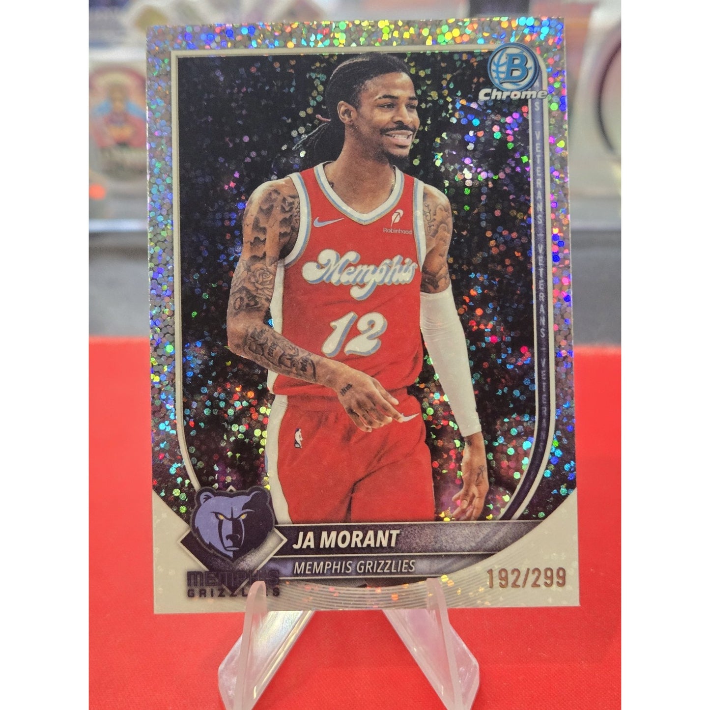 Ja Morant /299 Speckle Refractor 2025-26 Bowman #BCV-136