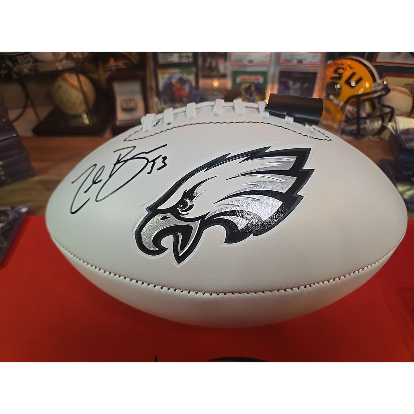 Zach Braun Autographed Eagles Football Beckett Authenticated