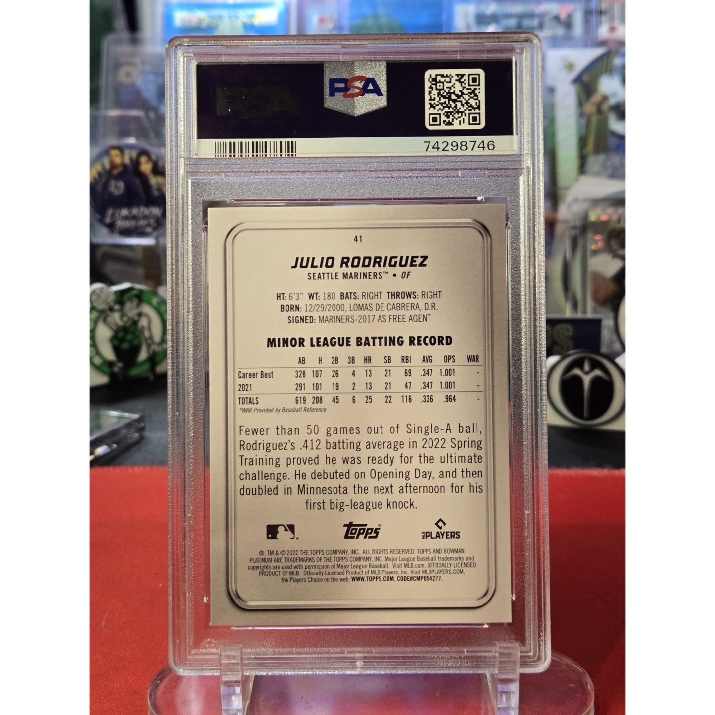 2022 Bowman Platinum - Julio Rodriguez #41 (RC)