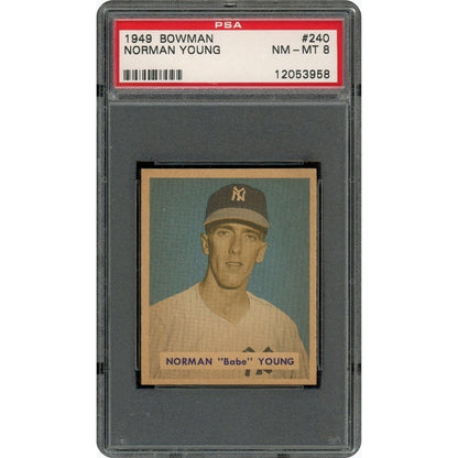 1949 NORMAN "BABE" YOUNG PSA 8 Bowman #240