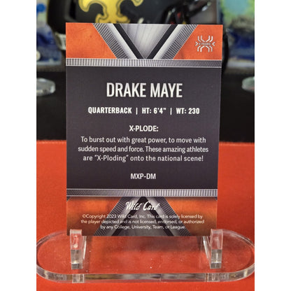 Drake Maye /200 RC 2023 Wild Card Matte X-Plode MXP-DM