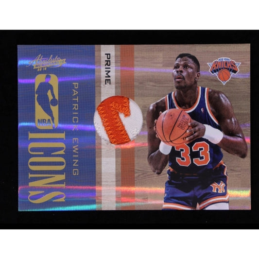 Patrick Ewing /10 Patch 2009-10 Absolute Memorabilia Nba Icons Prime Materials