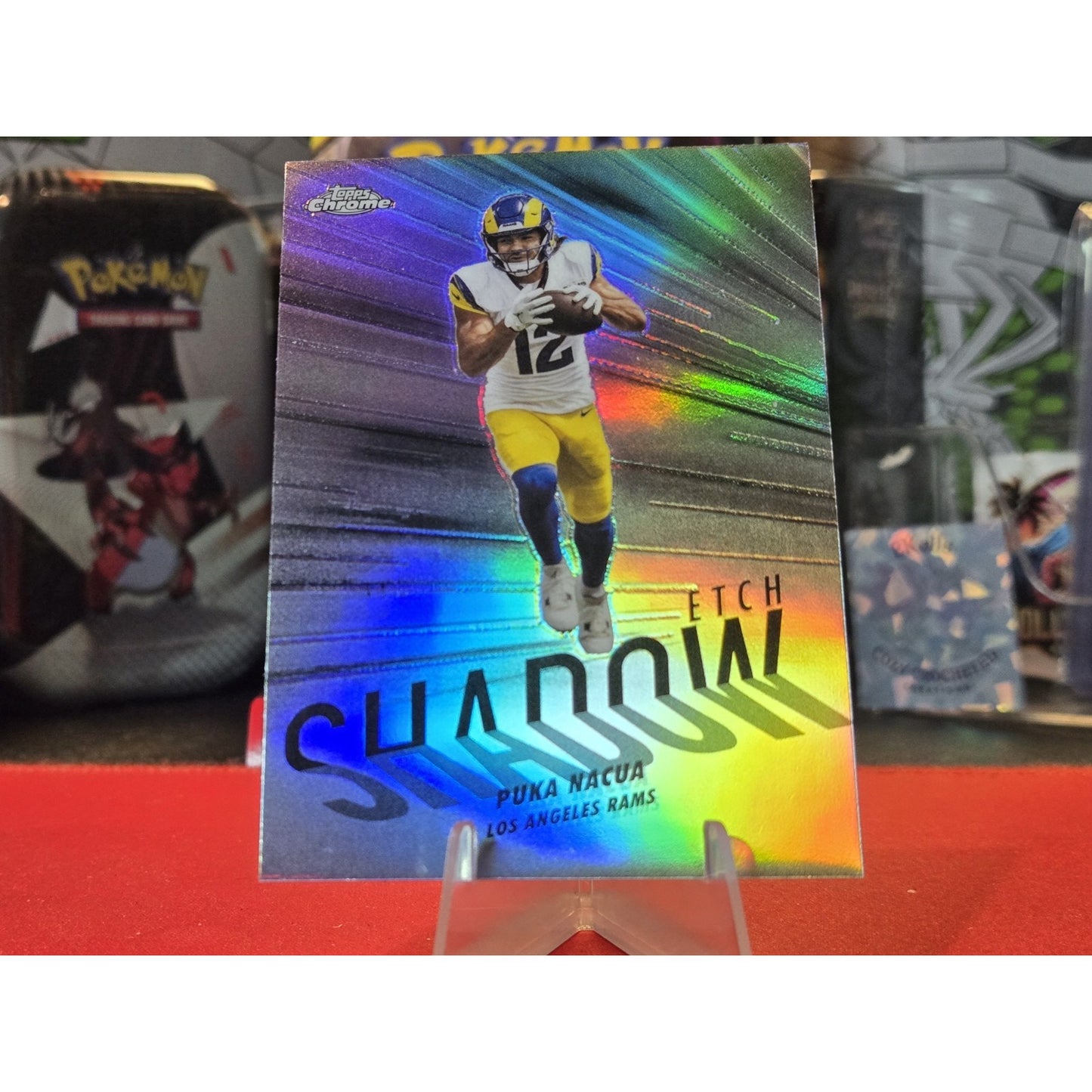 Puka Nacua 2025 Topps Chrome Football Shadow Etch Case Hit
